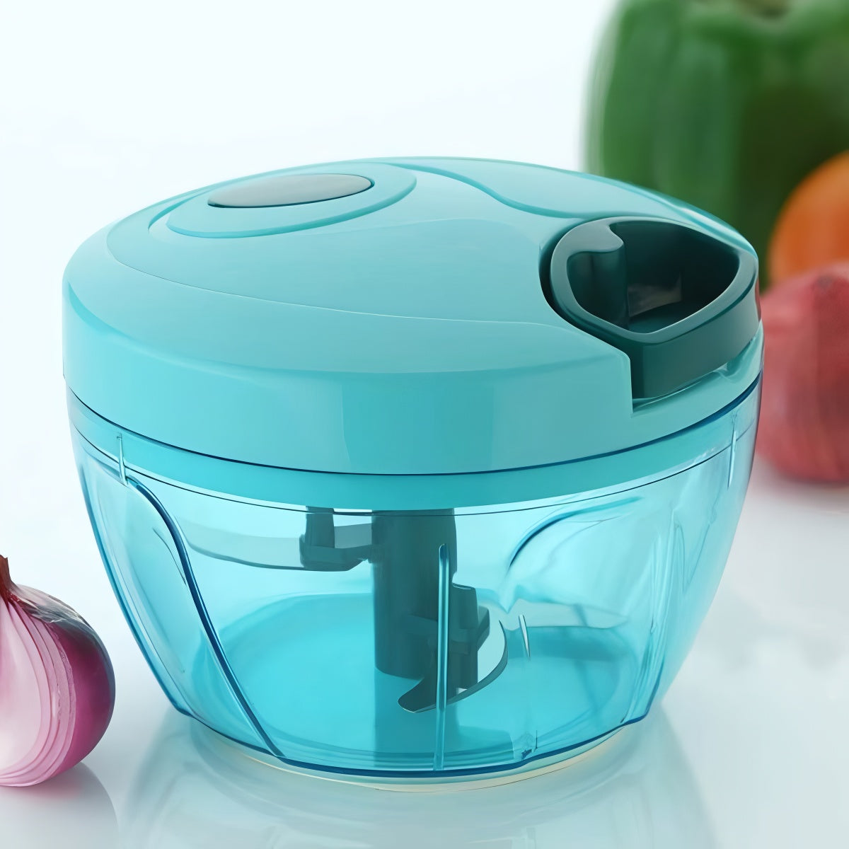 Premium Manual Vegetable Chopper – Compact, Powerful & Effortless Veggie Cutter