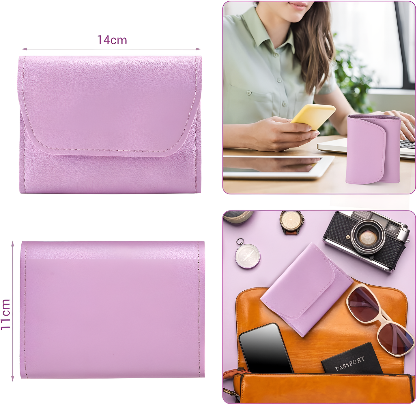 16-in-1 Stainless Steel Manicure & Pedicure Grooming Kit with Leather Case