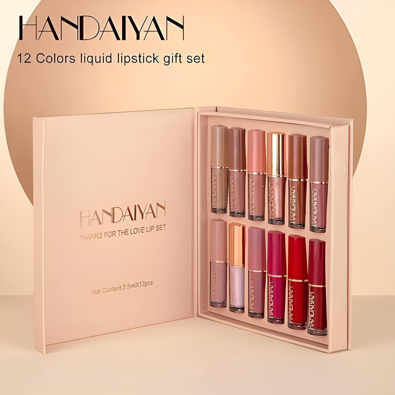 Velvet Matte Liquid Lipstick Set 12Pcs